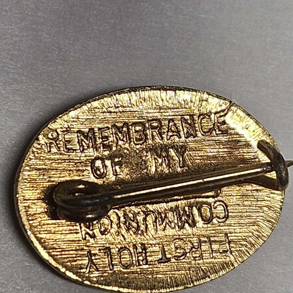 First Communion Gold Chalice Pin - Picture 2 of 9